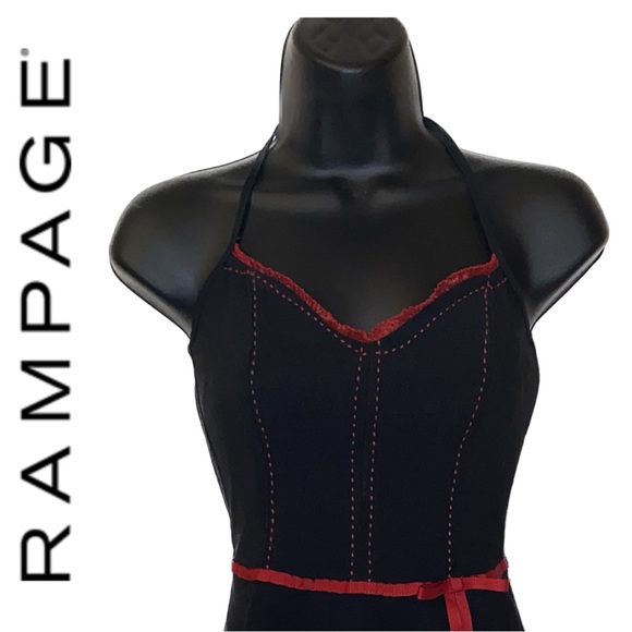 RAMPAGE Clothing Company Y2K Halter Dress Size 3 - Picture 3 of 4